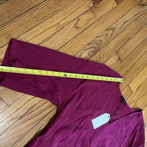 Universal‎ Standard NWT V-Neck Woven Maxi Dress in Raspberry Radience - Picture 9 of 11